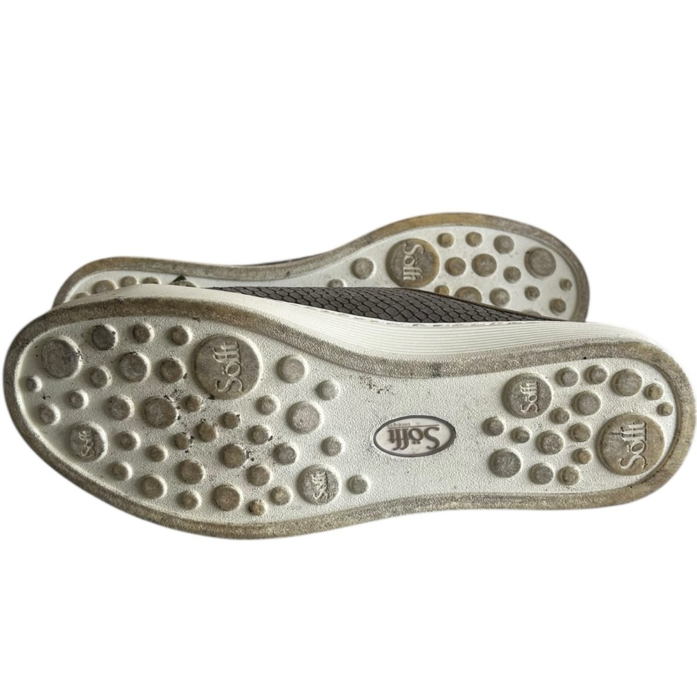 Sofft Leather Snakeskin Embossed Slip-On Sneaker Mules Women’s Size‎ 6.5M – Grey - Picture 6 of 7